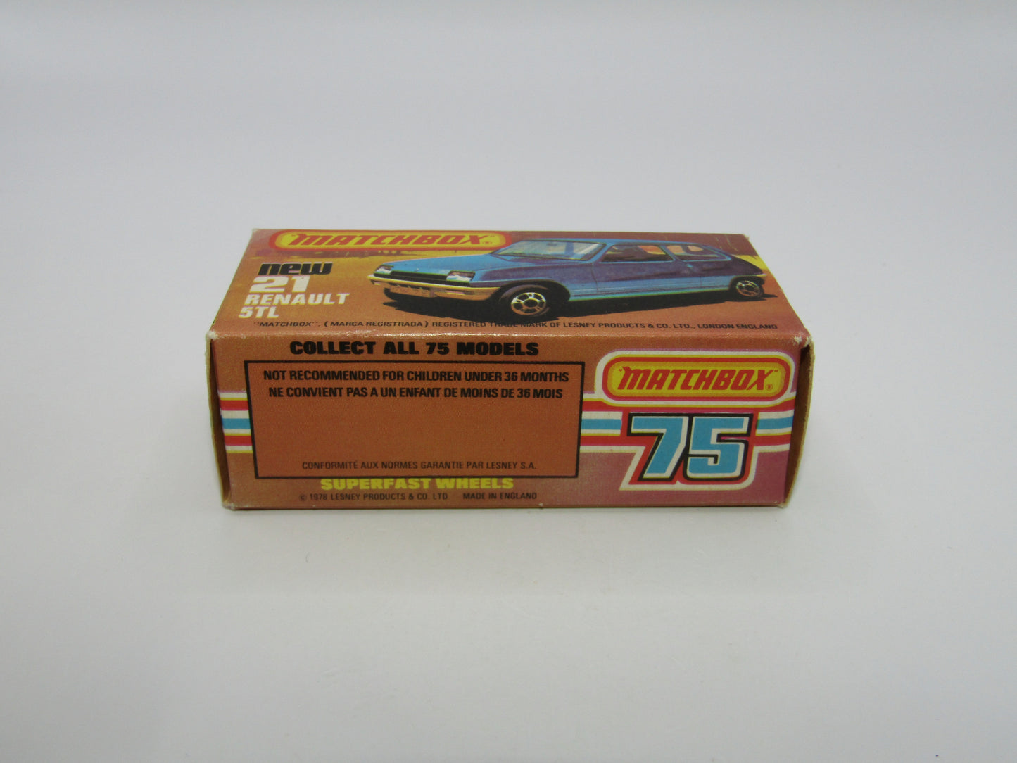 Matchbox Superfast No 21C Renault 5TL Le Car Amber Win GREY-BROWN Base