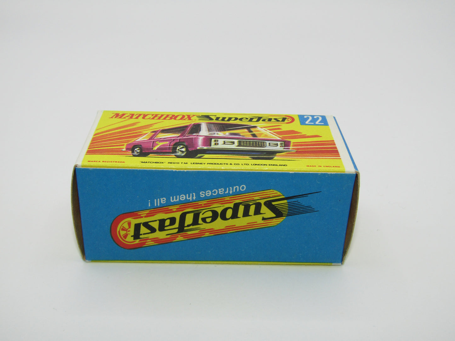 Matchbox Superfast No 22B Freeman Intercity Commuter MAGENTA Red, Unpainted Base