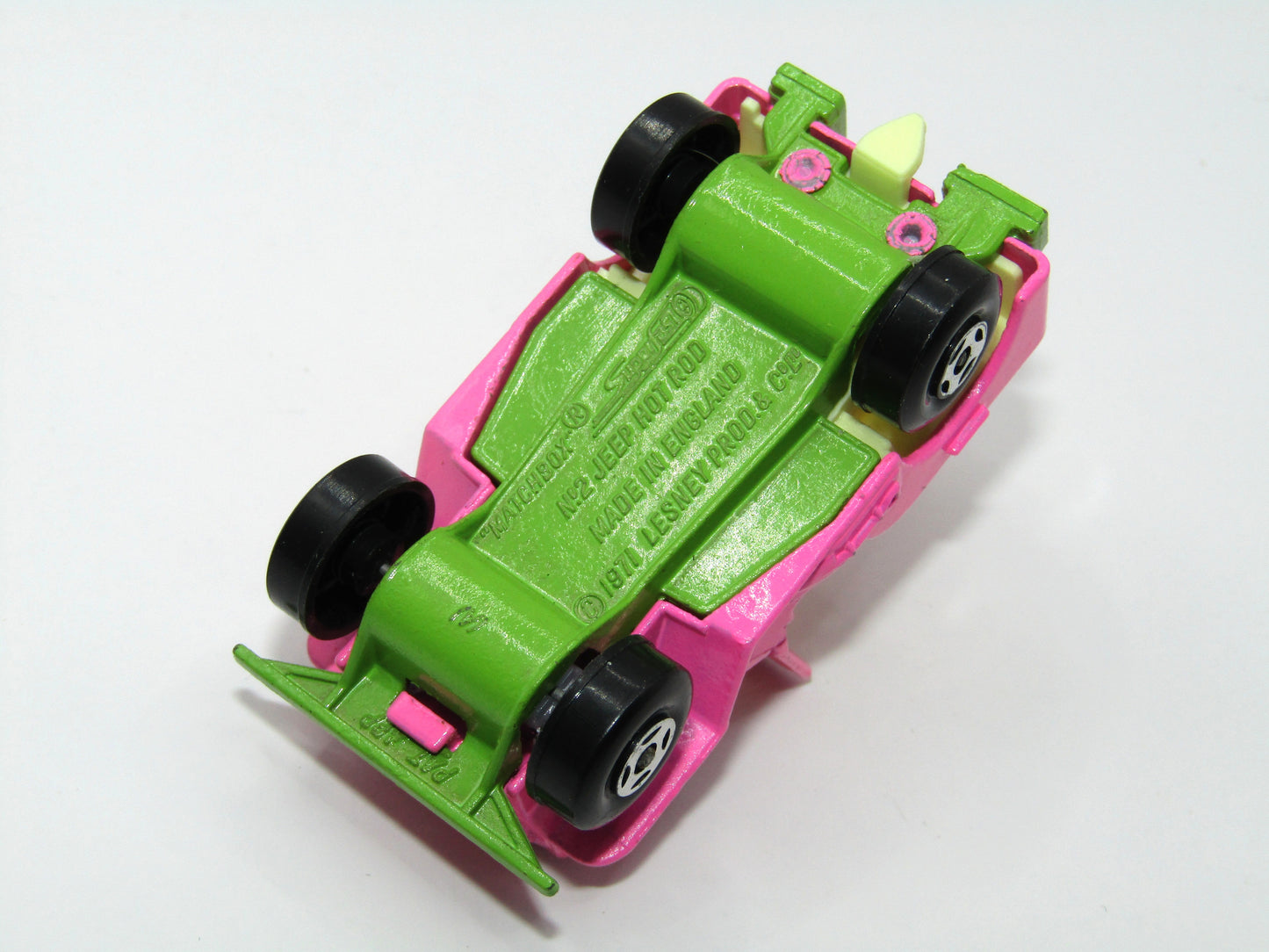 Matchbox Superfast 2B Jeep Hot Rod Light Pink Cream Seats