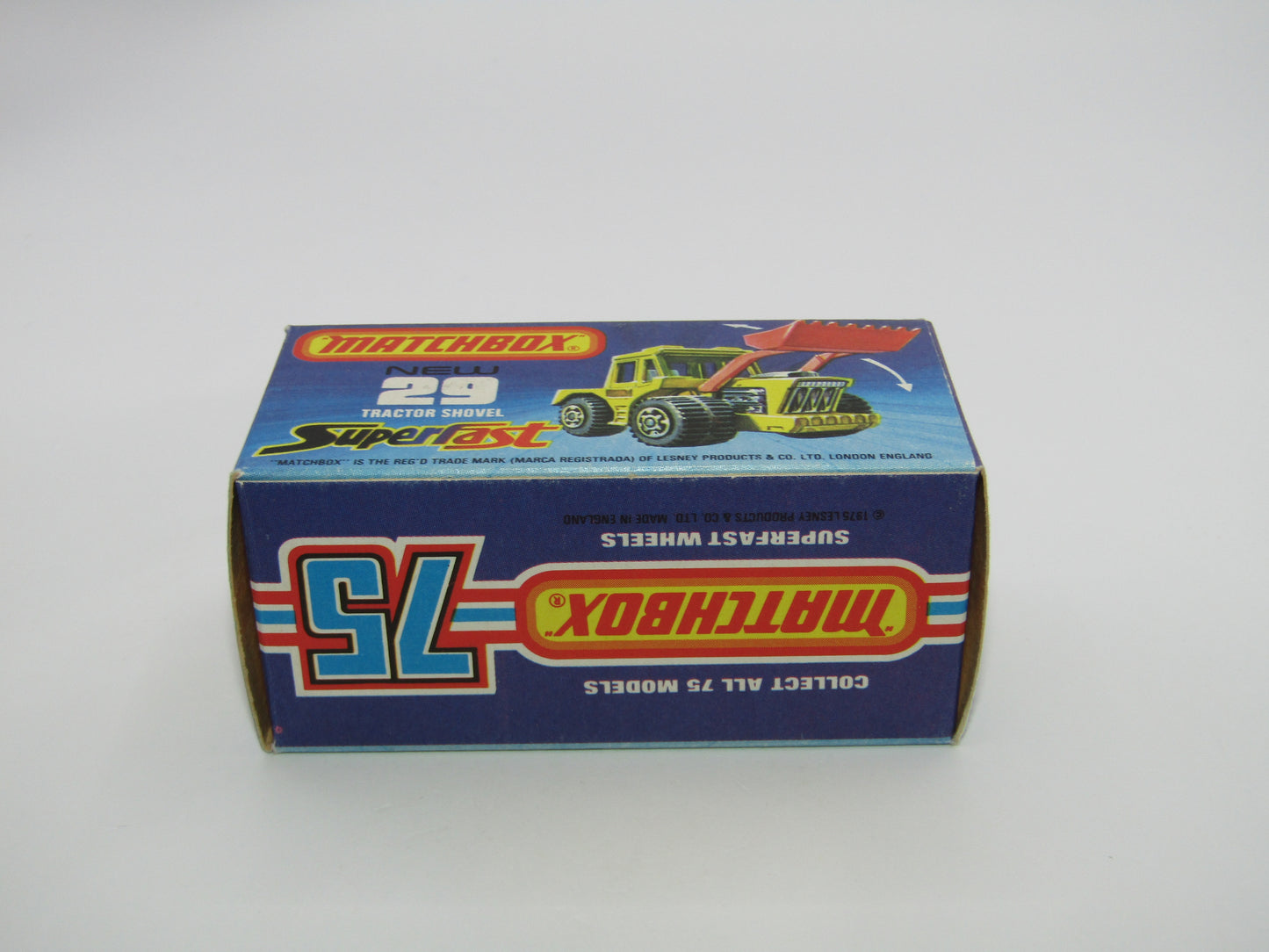 Matchbox Superfast No 29c Tractor Shovel LIME GREEN Yellow Base