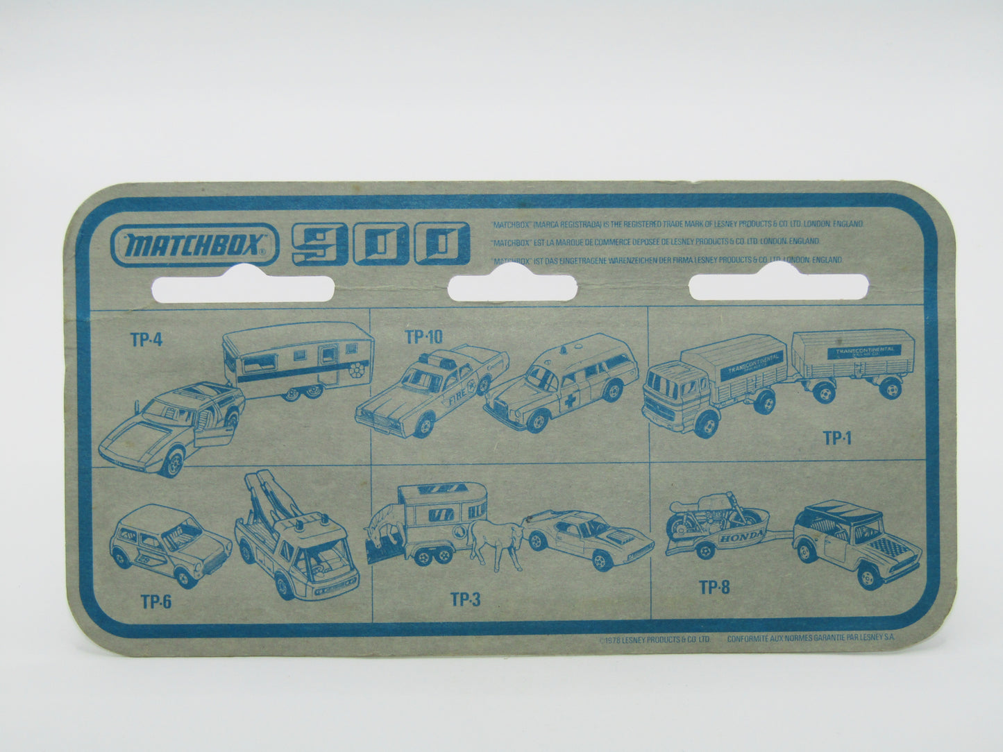 Matchbox Superfast Twin Pack TP-13 Unimog & Field Car with A Label & Gun Pack