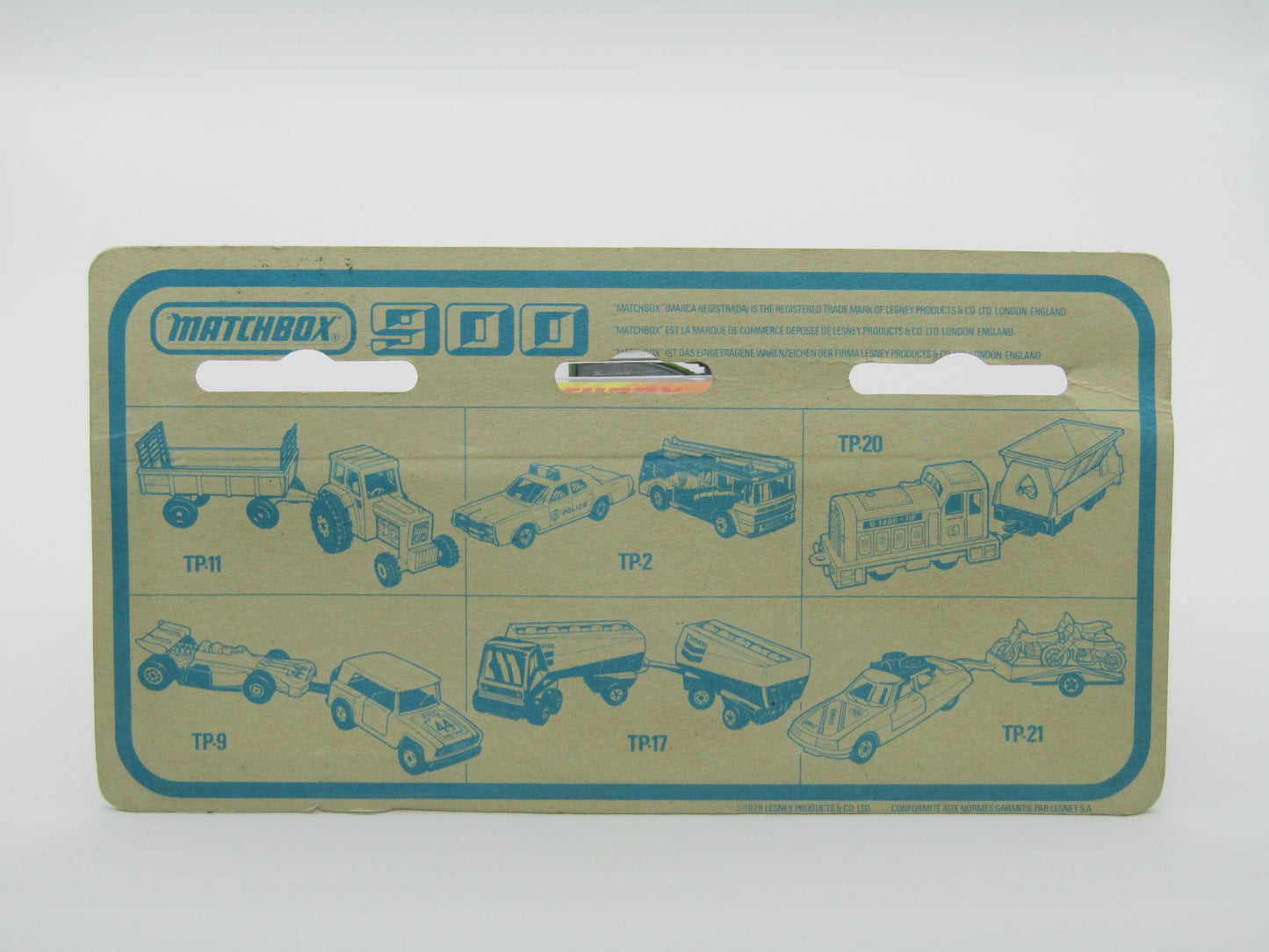 Matchbox Superfast Twin Pack TP-19 Cattle Truck & Trailer RED WINDOWS