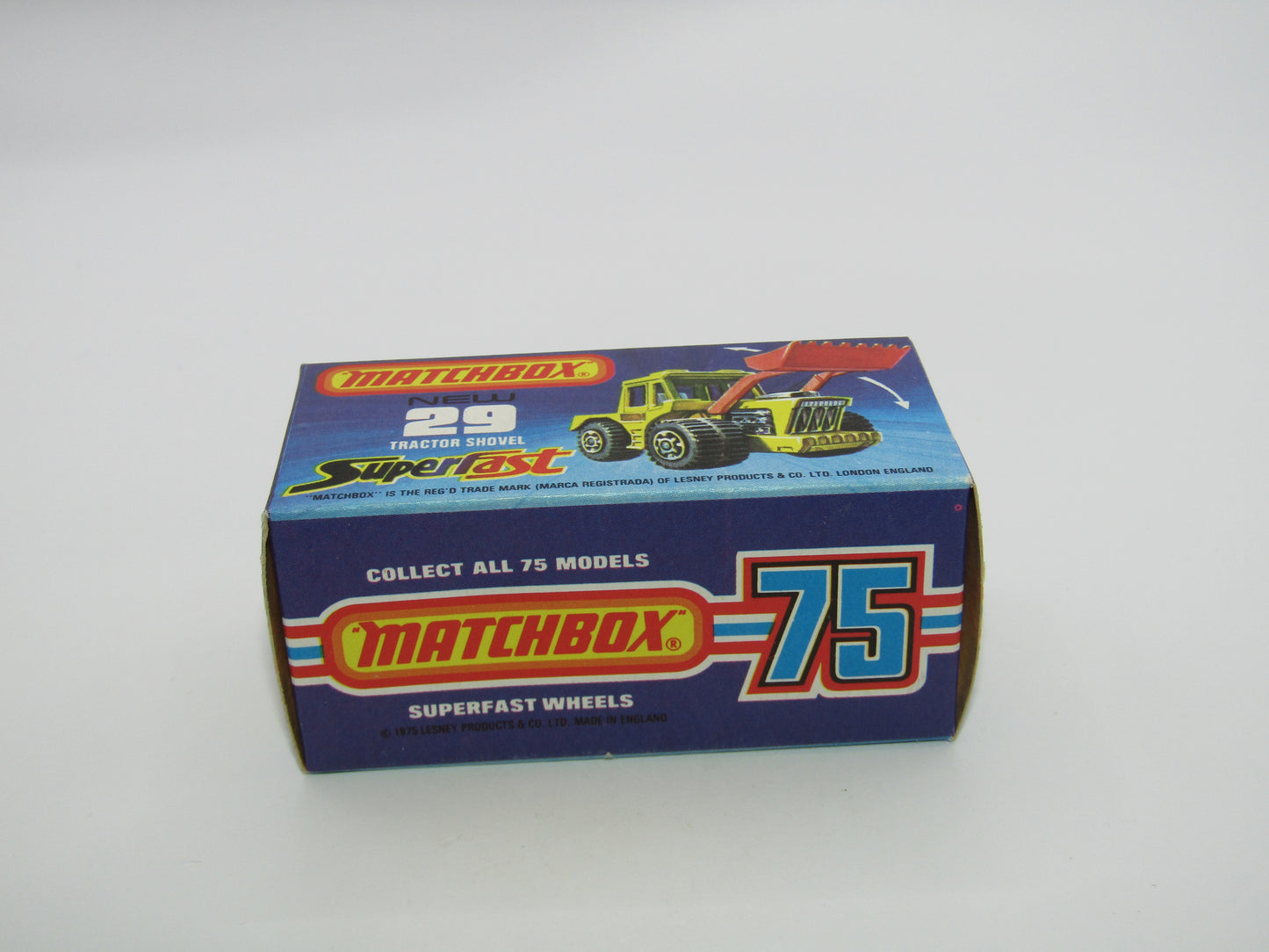 Matchbox Superfast No 29C Tractor Shovel YELLOW PALE YELLOW Base