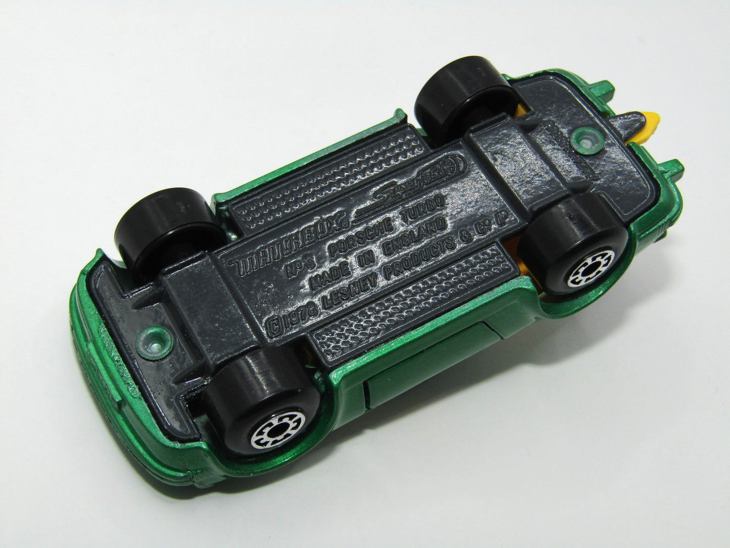 Matchbox Superfast 3C Porsche Turbo Green Blue-Grey Base