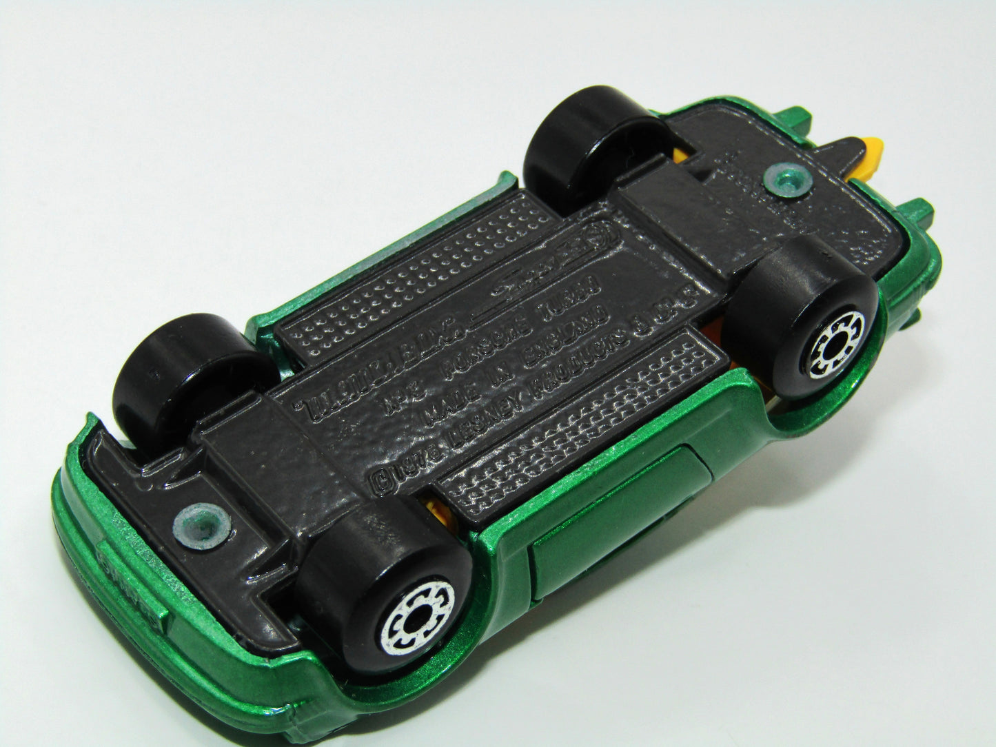 Matchbox Superfast 3C Porsche Turbo Green Grey Brown Base