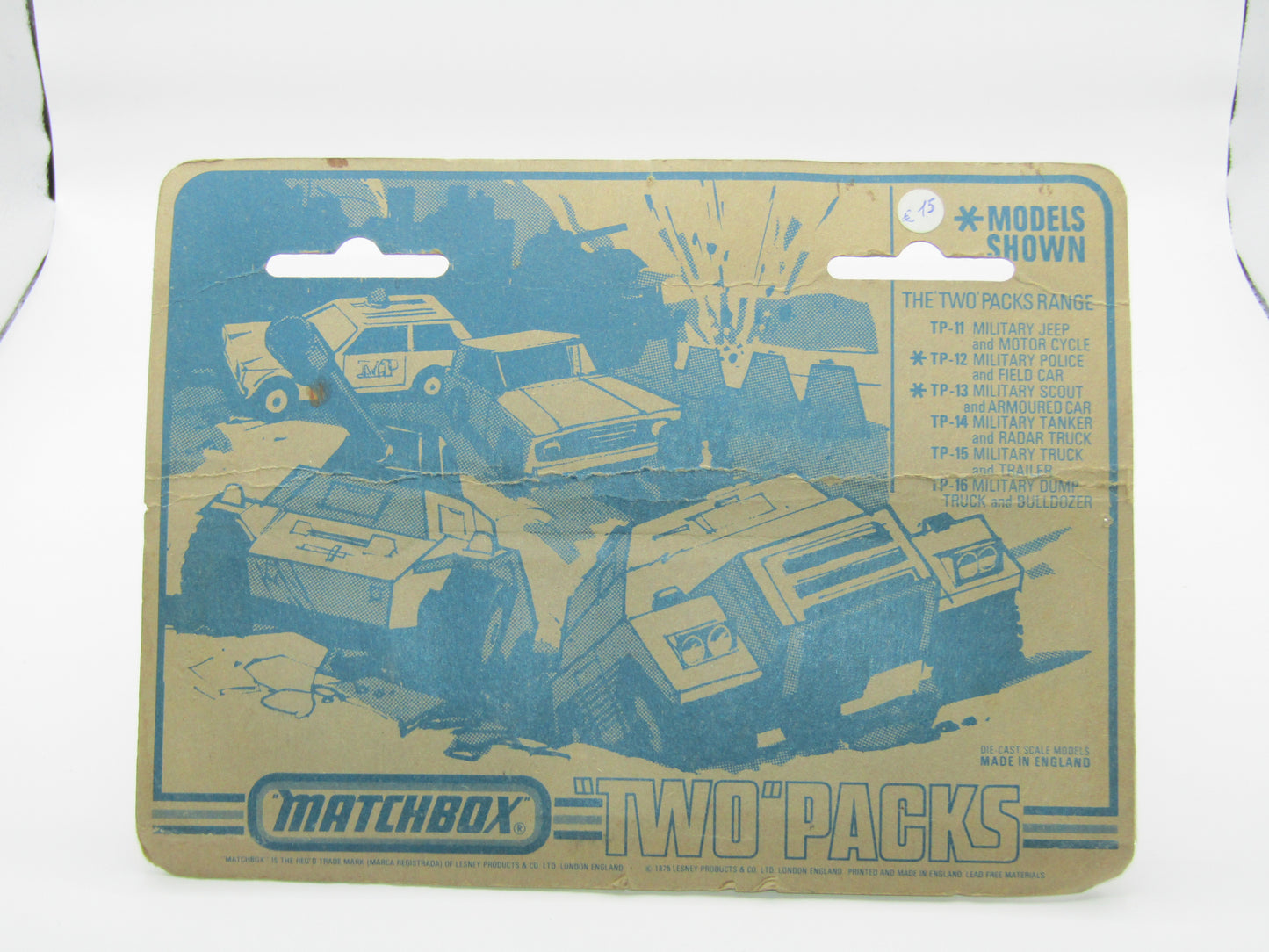 Matchbox Superfast Twin Pack TP-14 Military Freeway Gas Tanker & Badger K HIGH OCTANE TO LEFT