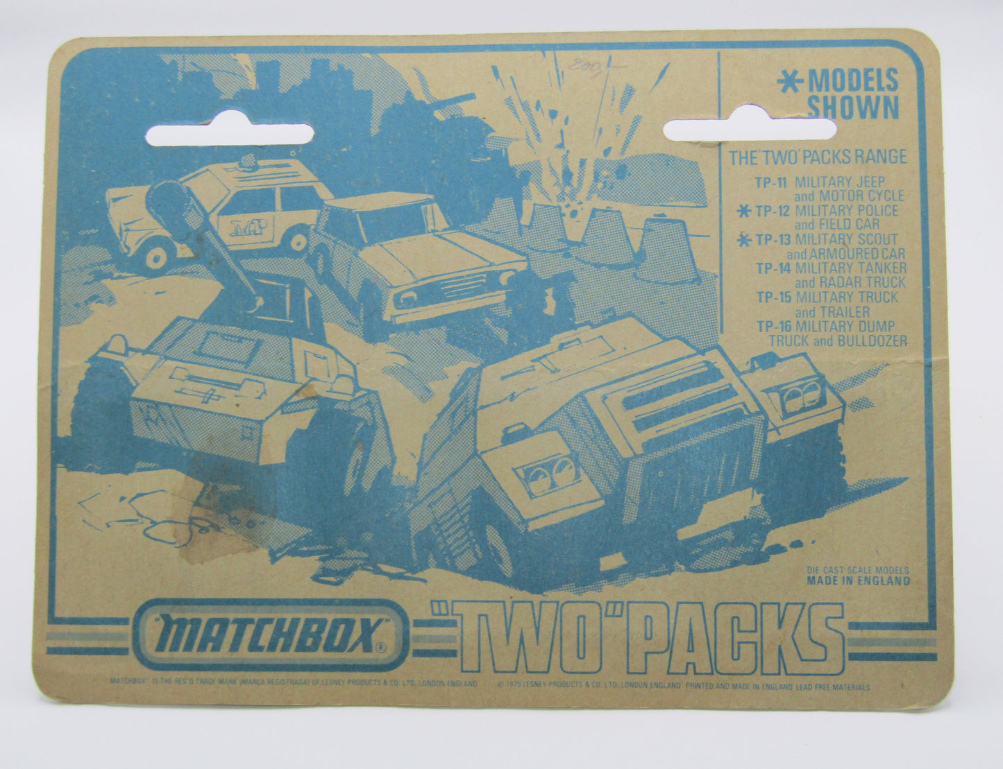 Matchbox Superfast Twin Pack TP-14 Military Freeway Gas Tanker & Badger