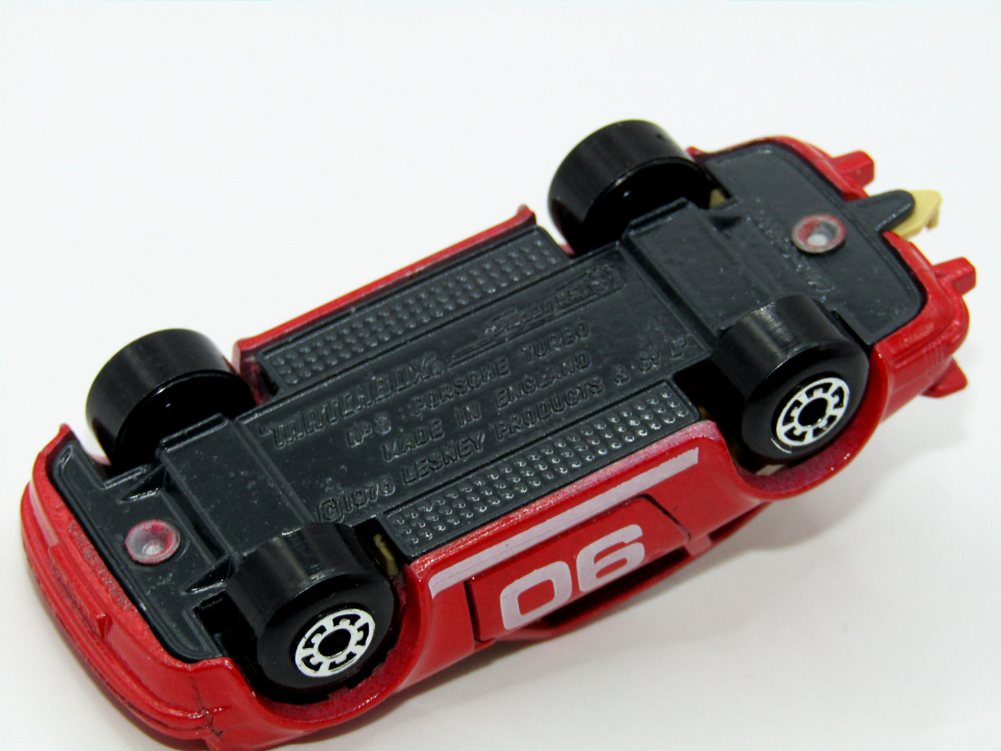 Matchbox Superfast 3C Porsche Turbo Red, Tan Interior, Grey Base