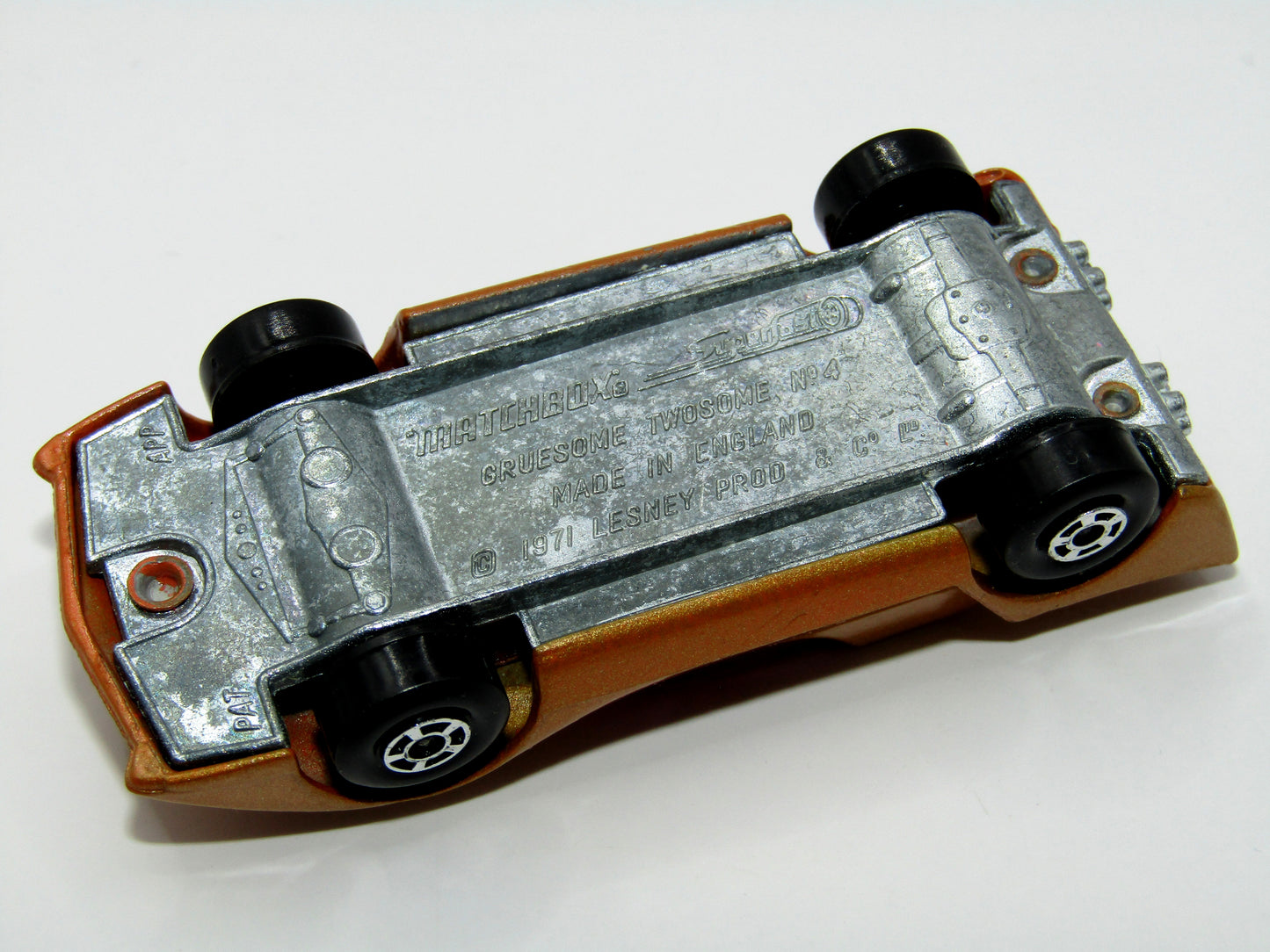 Matchbox Superfast 4B Gruesome Twosome YELLOW Interior