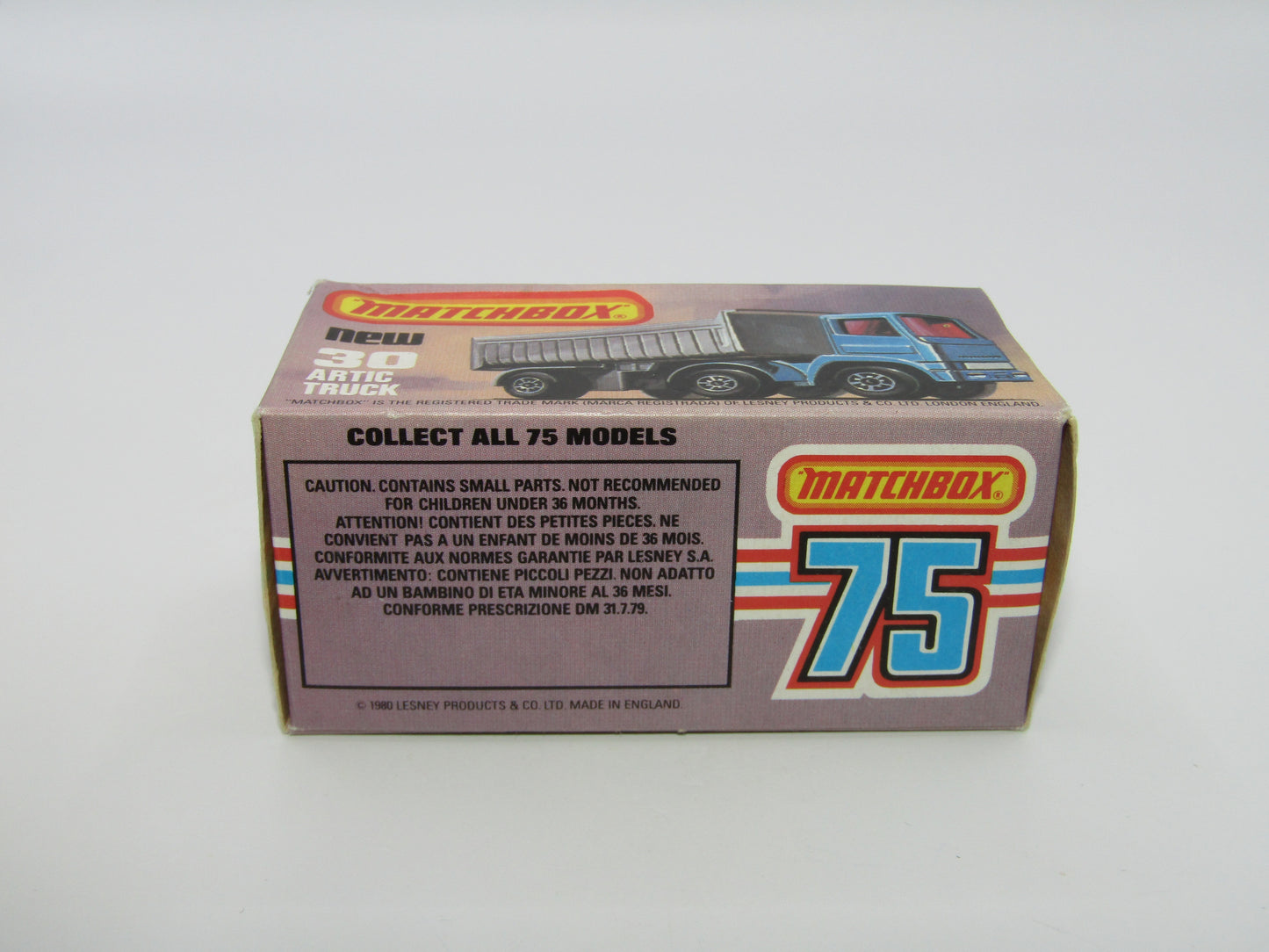 Matchbox Superfast No 30D Articulated Truck PAULS White Grille