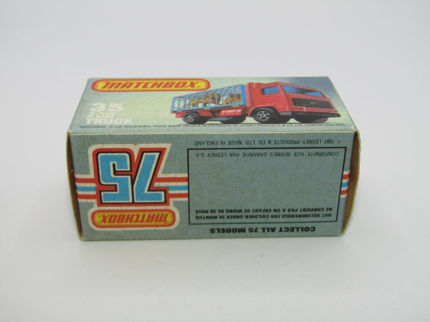 Matchbox Superfast No 35D Zoo Truck MALTESE CROSS Wheels