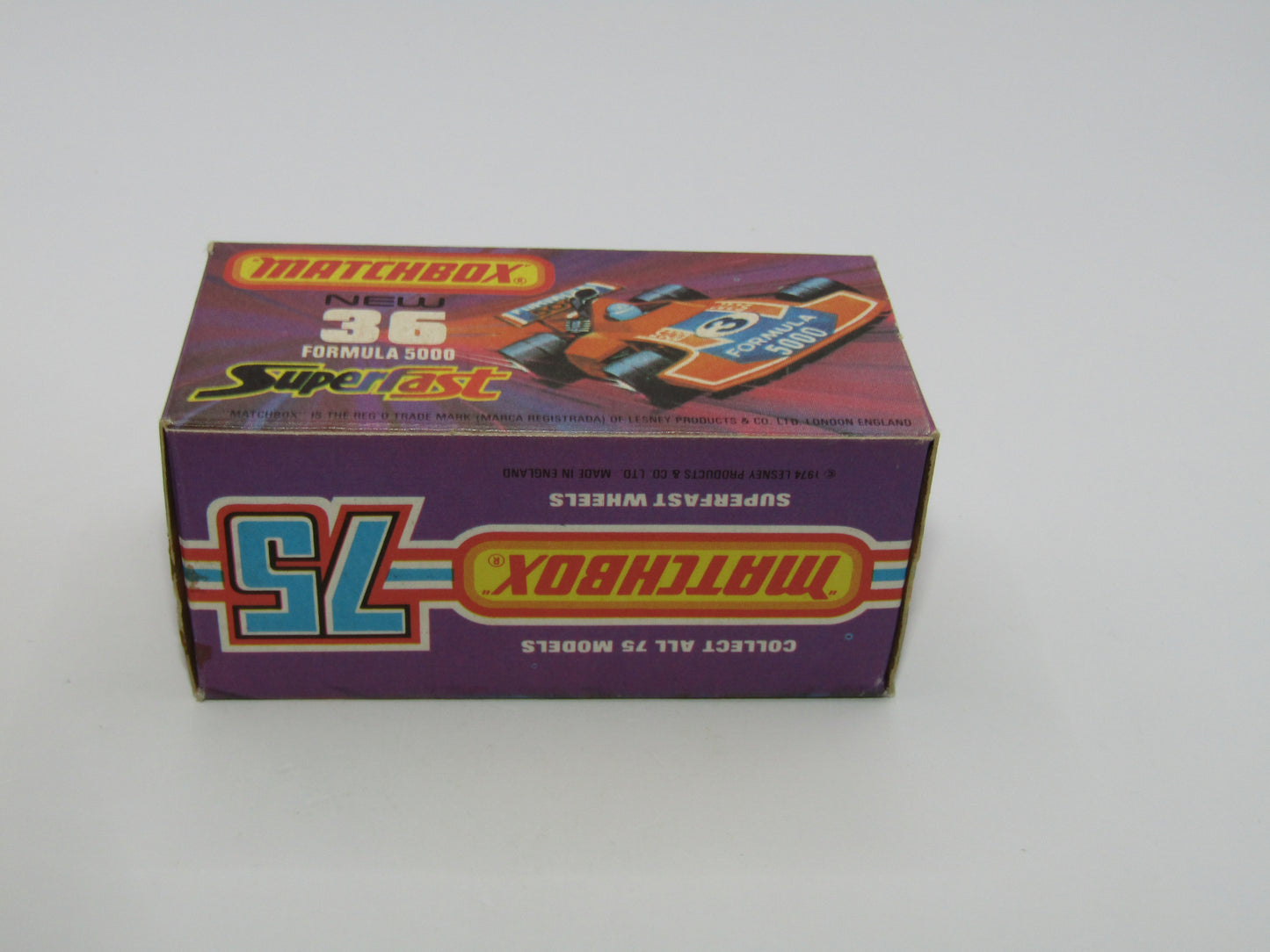 Matchbox Superfast No 36C Formula 5000 Racing Car DARK Red Champion Texaco