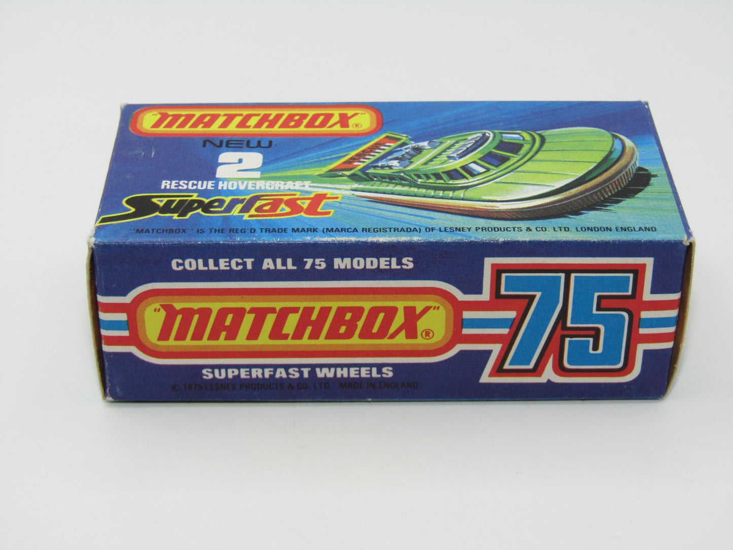 Matchbox Superfast 2C Rescue Hovercraft Avacado RESCUE Labels