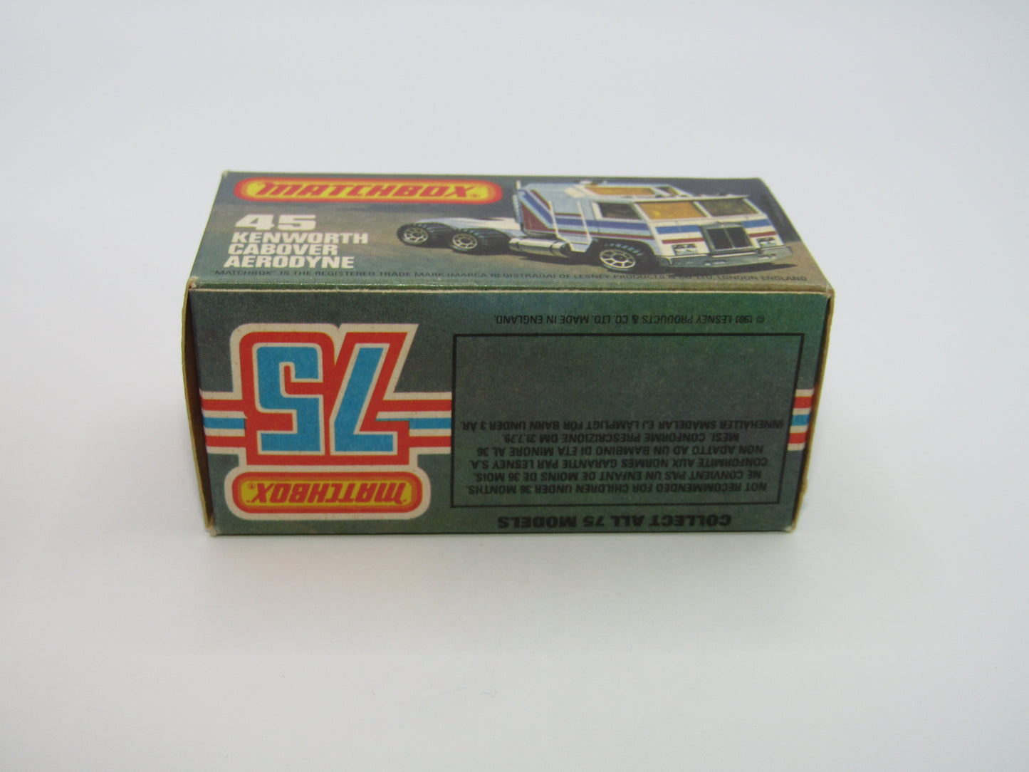 Matchbox Superfast 45C Kenworth Truck Red, Blue & White Stripes