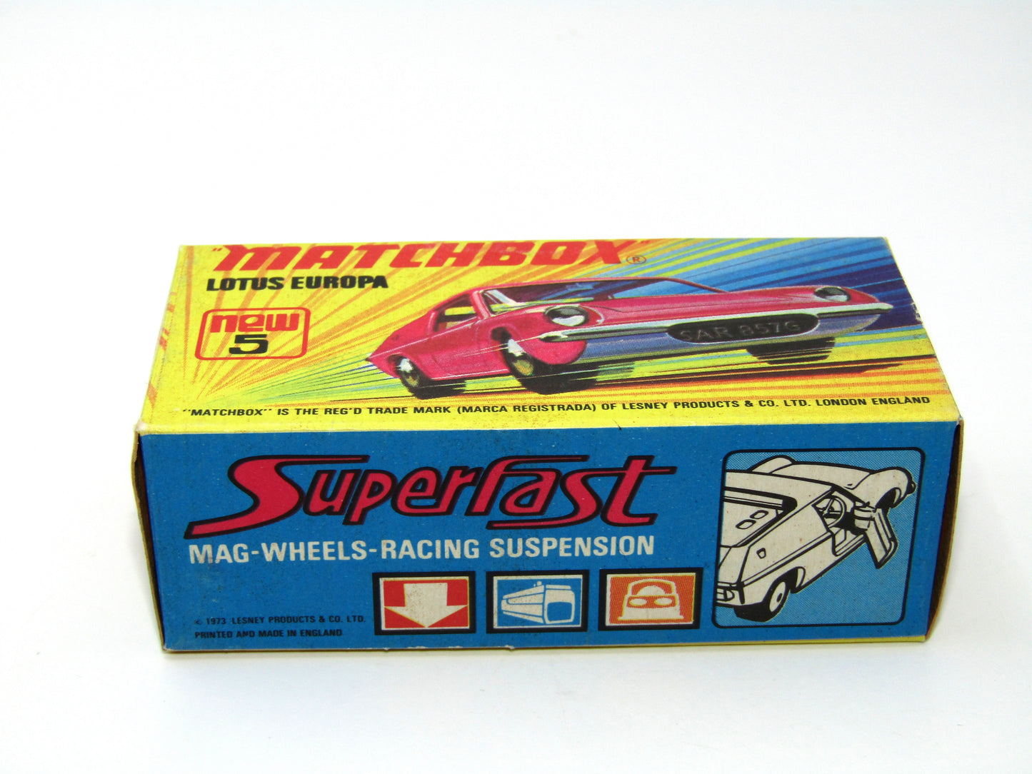 Matchbox Superfast 5A Lotus Europa Pink Wide Wheels