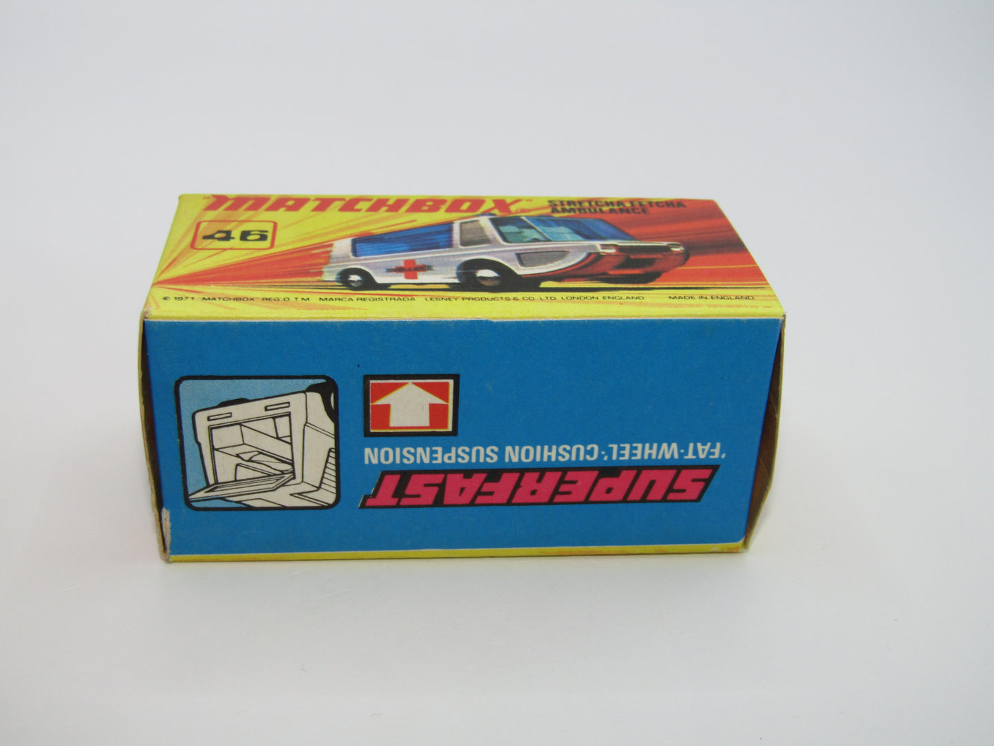 Matchbox Superfast 46B Stretcha Fetcha Small Cross Labels from 3A Ambulance