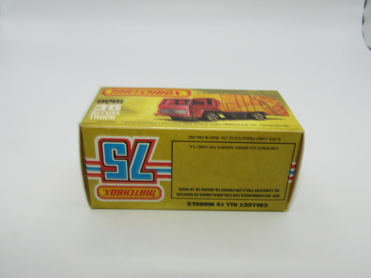 Matchbox Superfast No 36D Refuse Truck WITHOUT COLLECTOMATIC