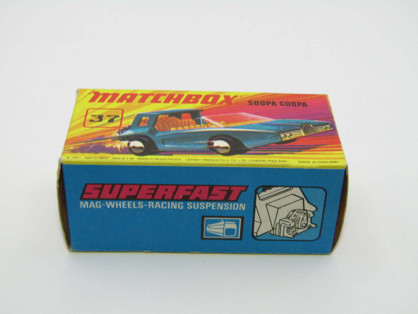 Matchbox Superfast 37B Soopa Coopa Pink, Orange Flower Label