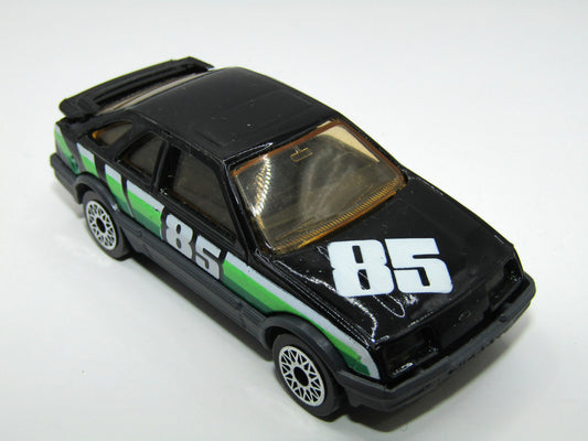 Matchbox Superfast Lasers LW-7 Ford Sierra BLACK Pre-Pro Dot Wheels
