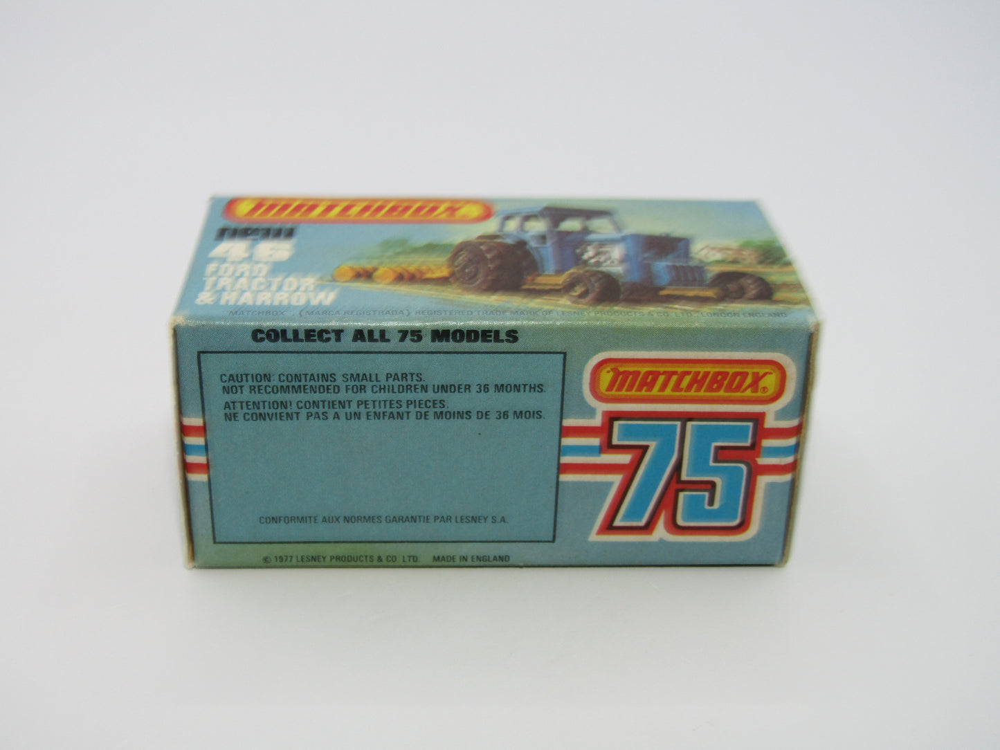 Matchbox Superfast 46C Ford Tractor Black Mixed Hubs Light Yellow Interior