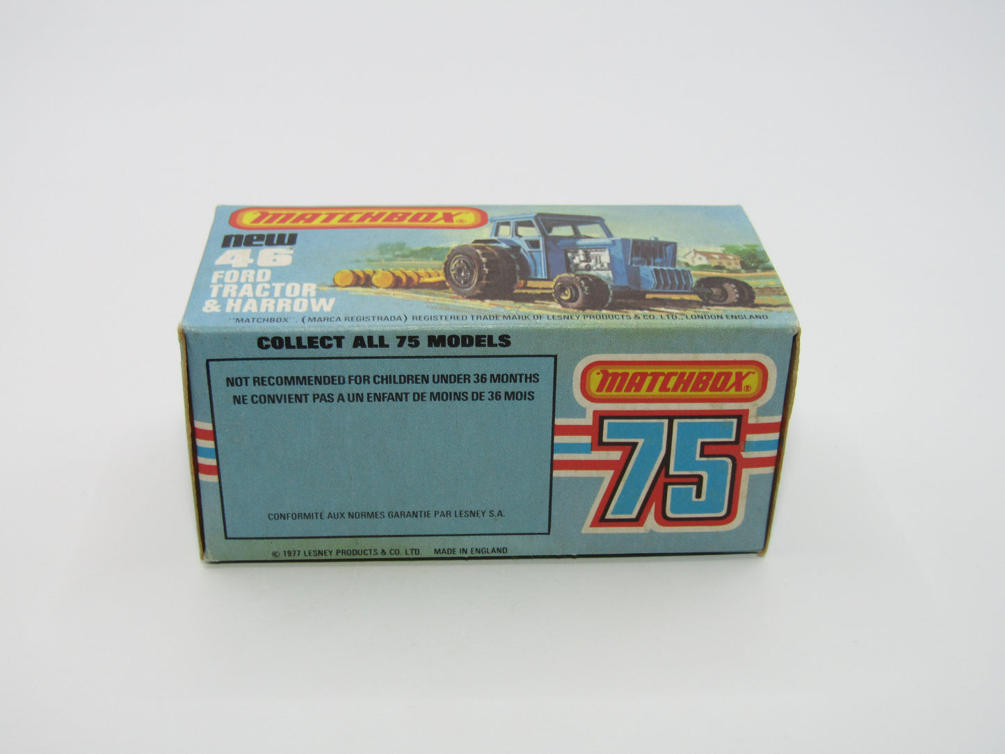 Matchbox Superfast 46C Ford Tractor Metallic Green FORD on Front