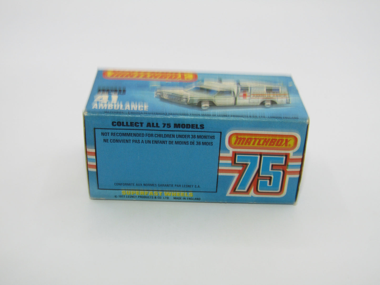 Matchbox Superfast No 41C Ambulance - NO LABELS Applied