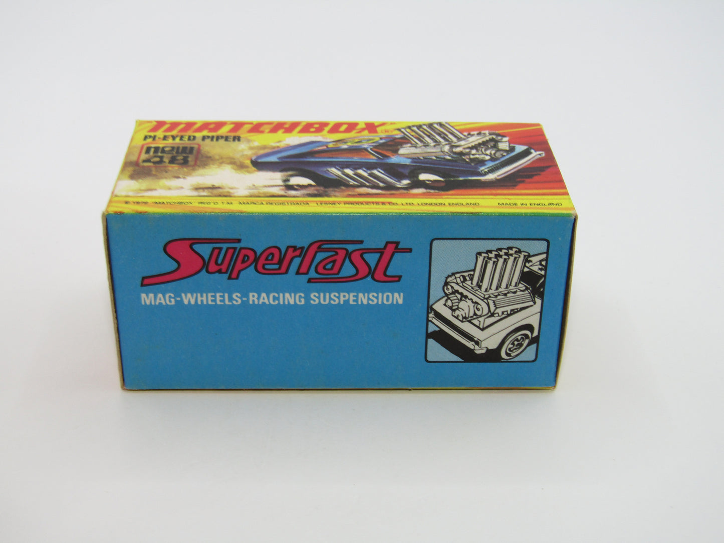 Matchbox Superfast 48B Pi-Eyed Piper Glossy Metallic Blue