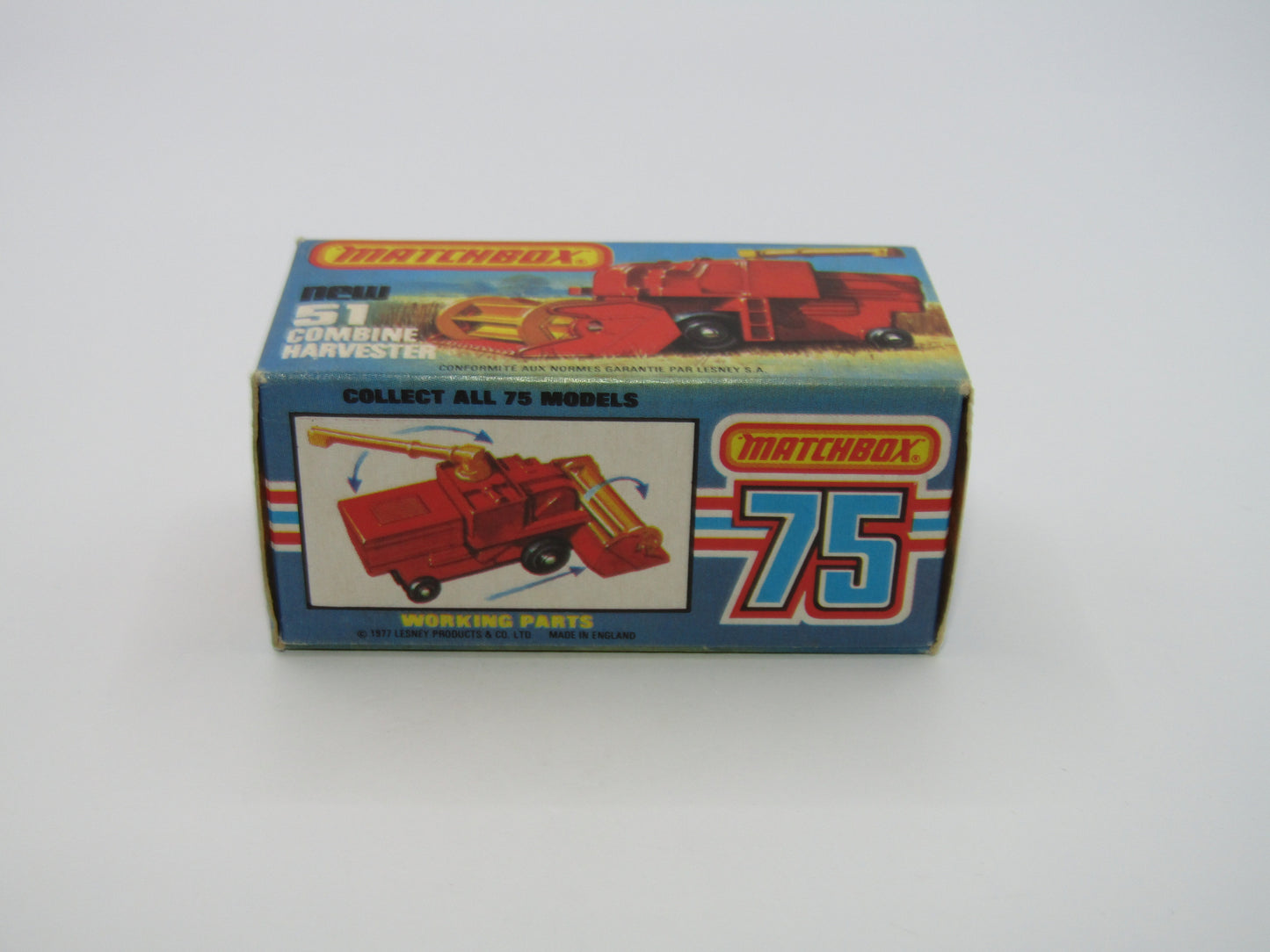 Matchbox Superfast 51C Combine Harvester HOLLOW Base 4 Spoke Yellow Hubs