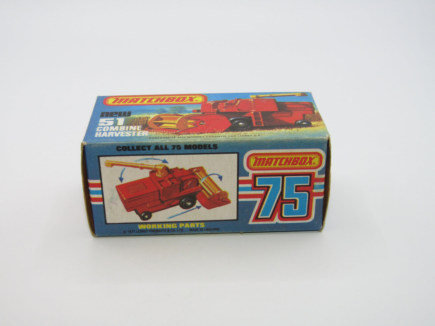 Matchbox Superfast 51C Combine Harvester 4 Spoke Yellow Hubs