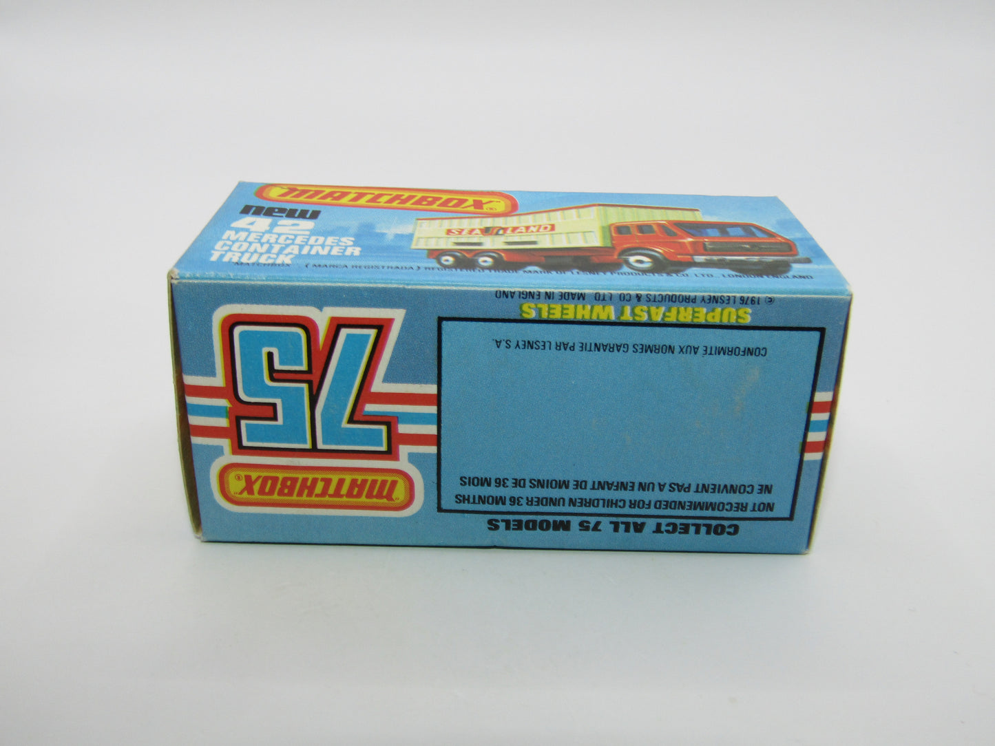 Matchbox Superfast 42C Mercedes Truck Green PURPLE Windows Orange Roof