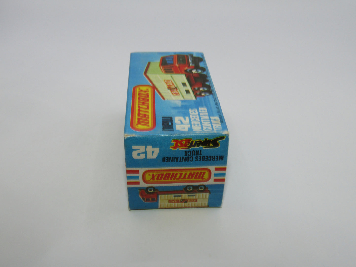 Matchbox Superfast 42C Mercedes Truck Green Blue Windows Orange Roof