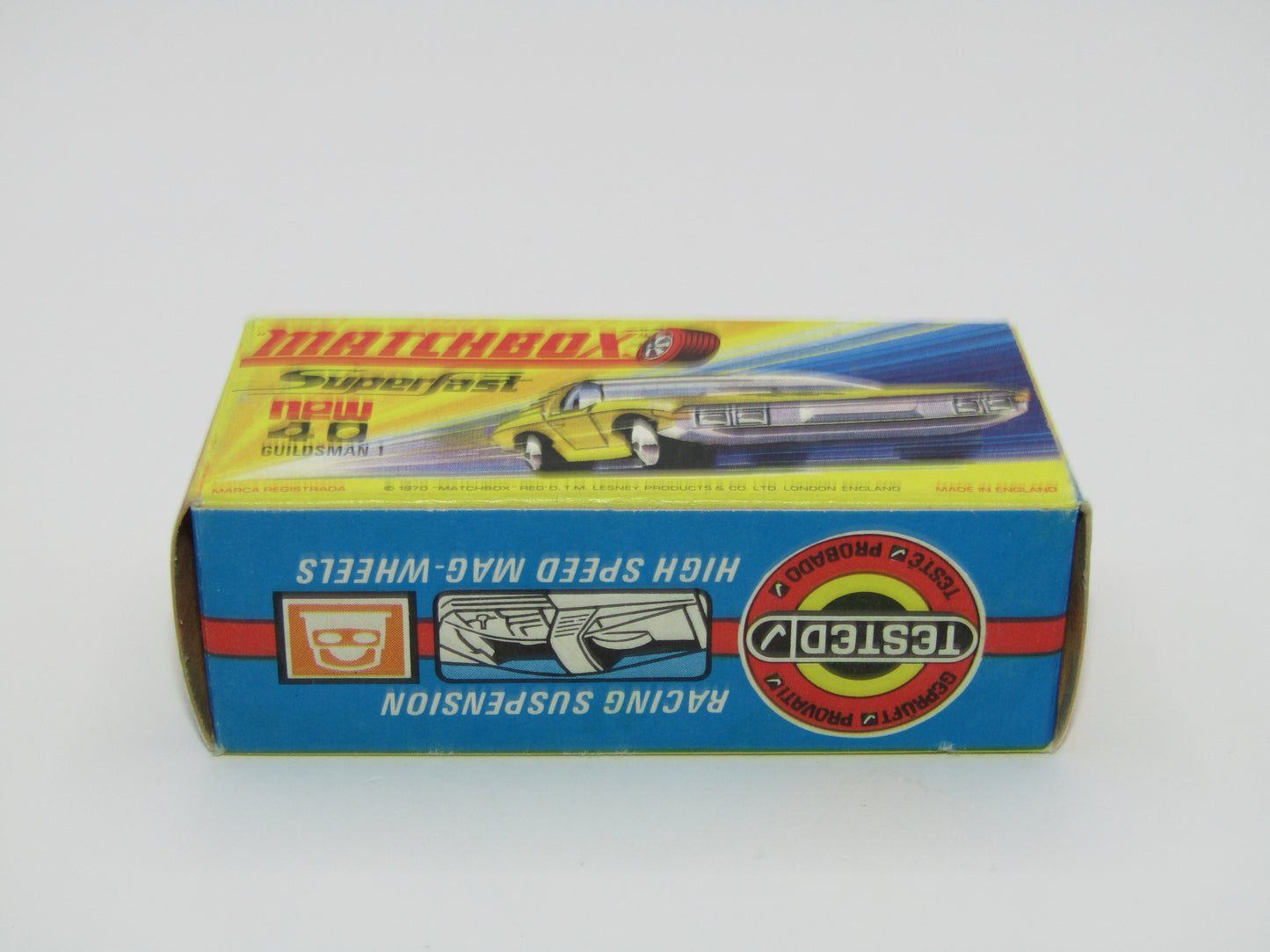 Matchbox Superfast 40A Vauxhall Guildsman Pink SILVER BASE Blue Star