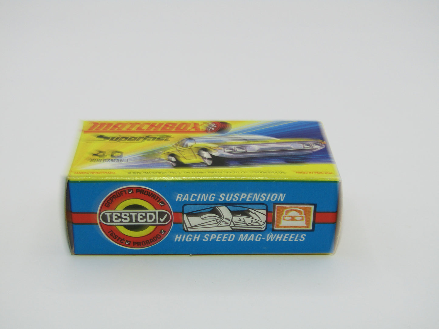 Matchbox Superfast 40A Vauxhall Guildsman DOT DASH Wheels BLUE FLAMES Label