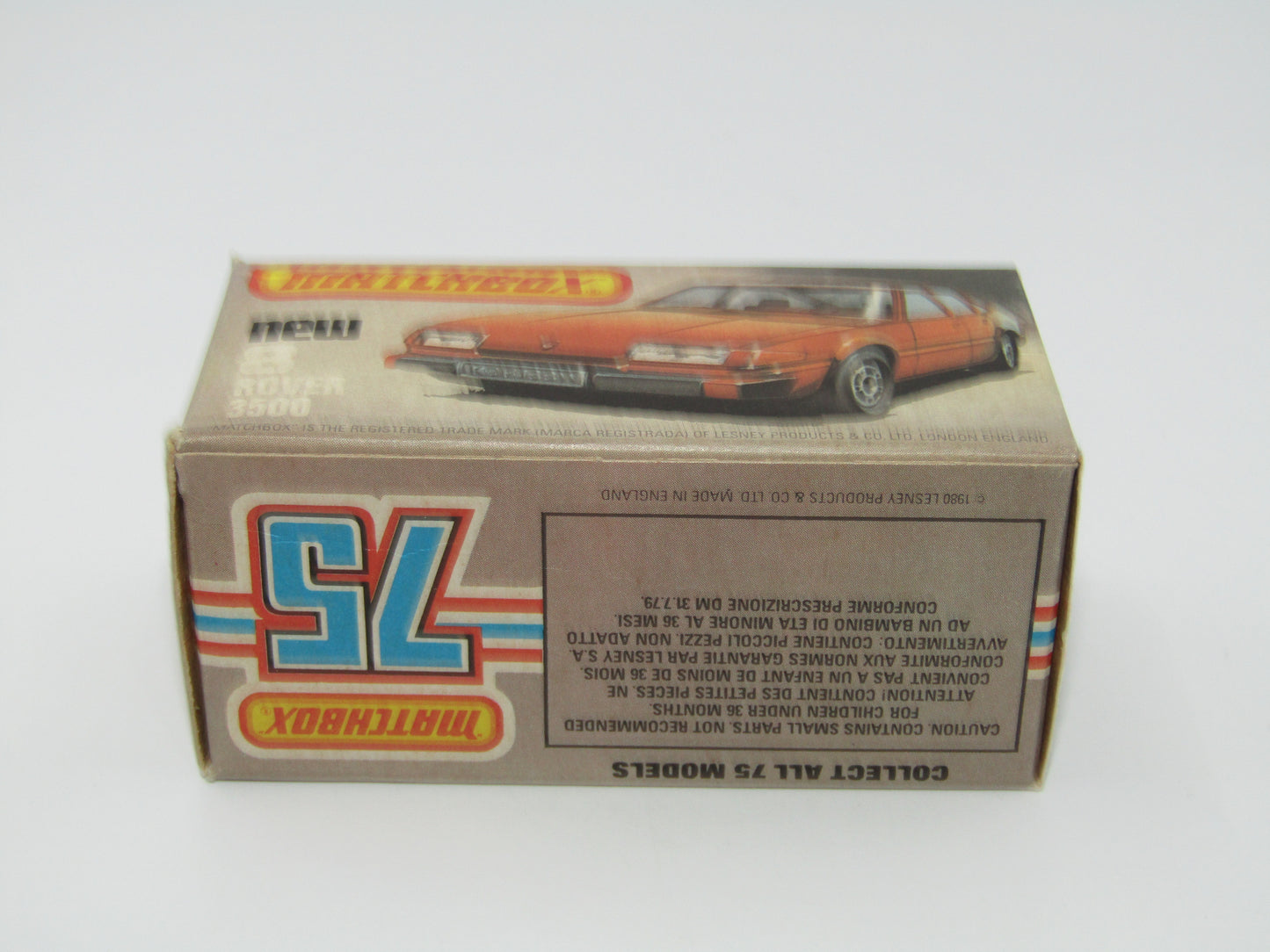 Matchbox Superfast 8F Rover 3500 Police Car BLACK Interior