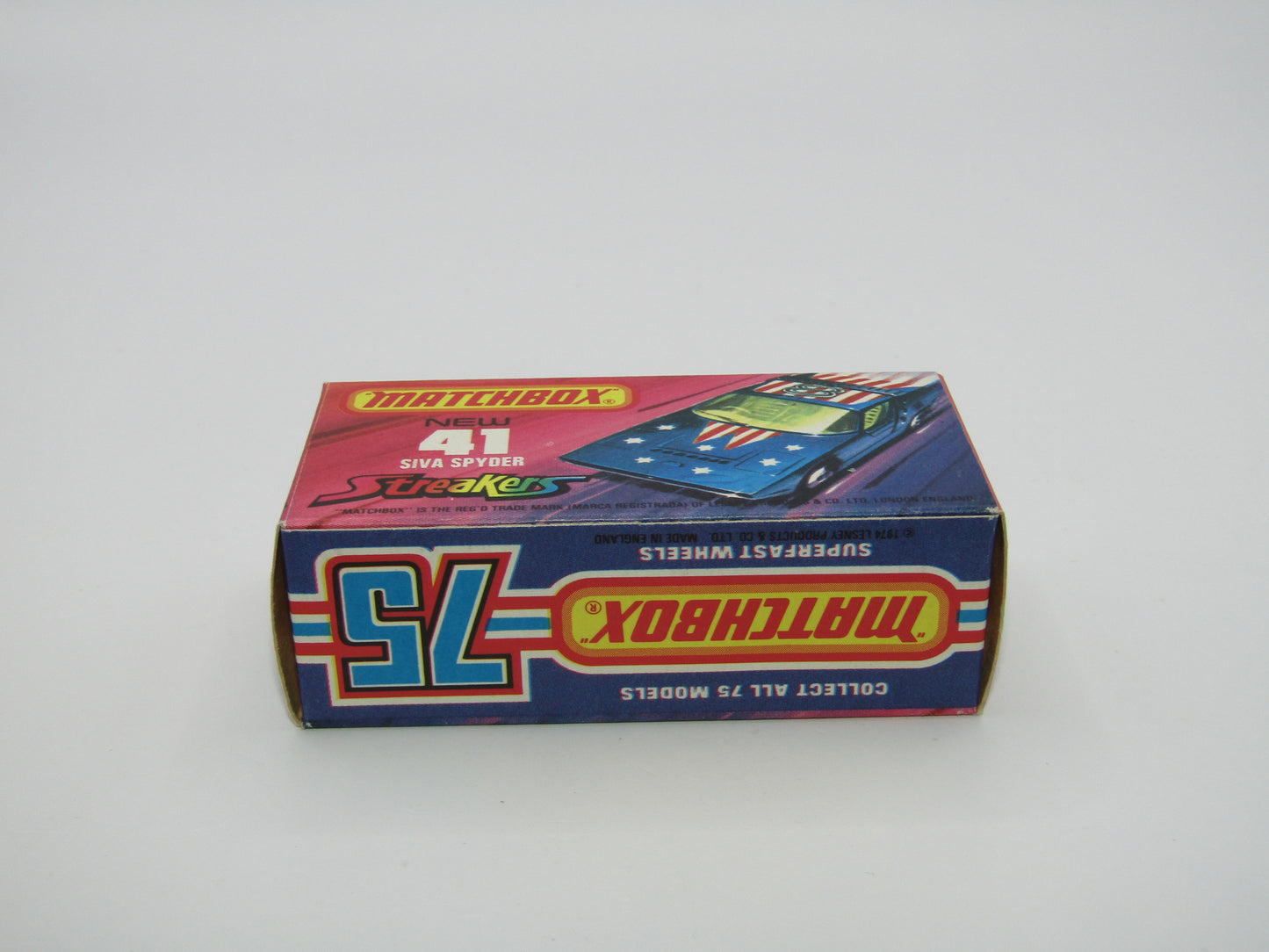 Matchbox Superfast 41B Siva Spyder Streakers Dark Metallic Blue