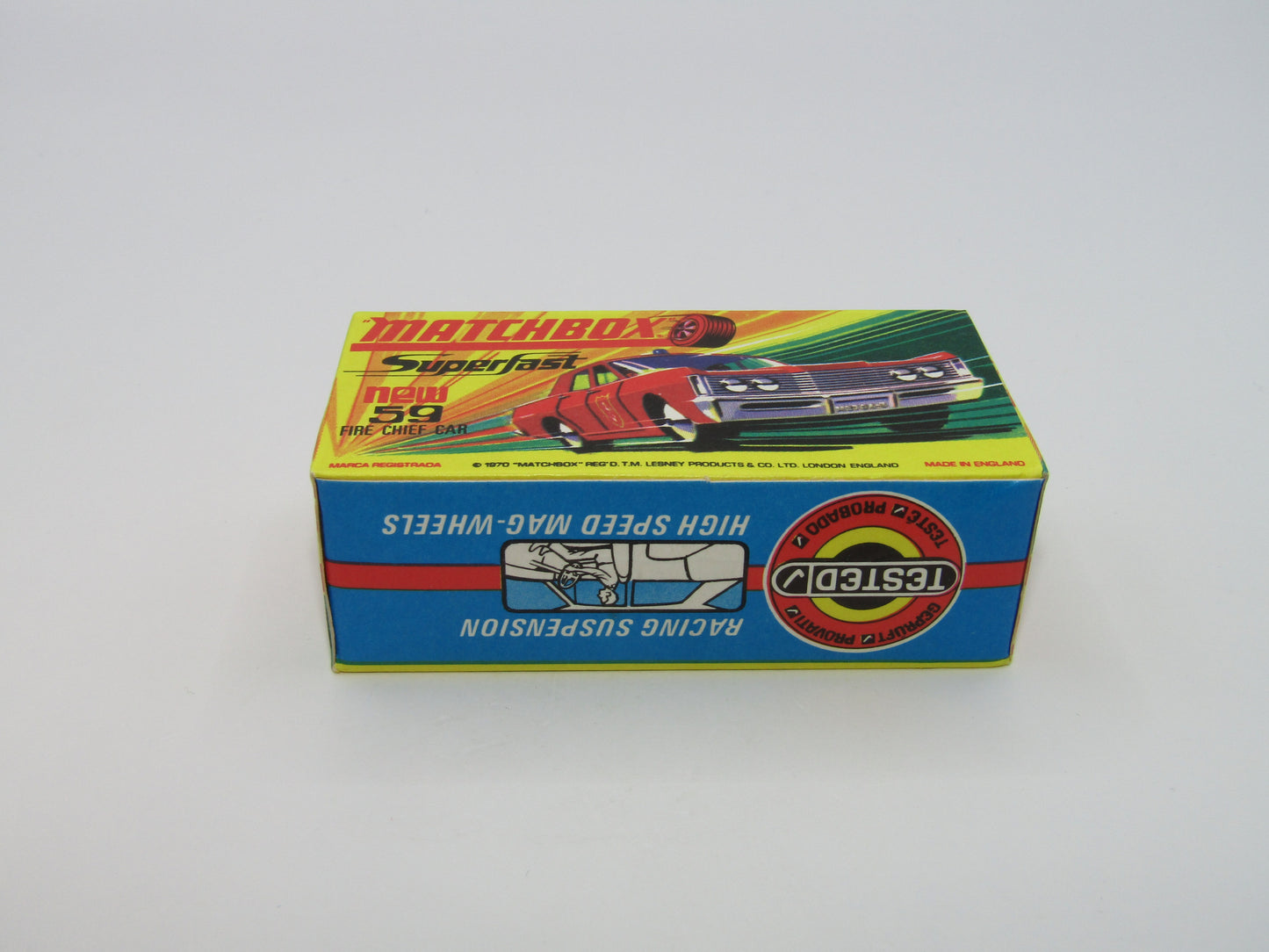 Matchbox Superfast 59B Mercury Police Car Police Labels Blue Roof Lights
