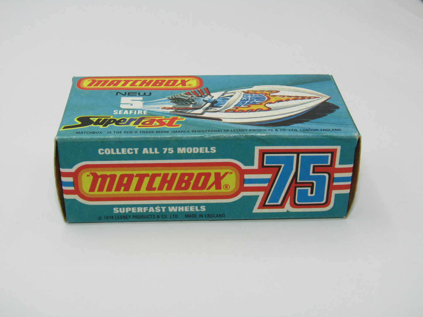 Matchbox Superfast 5B Seafire Boat Red, Yellow Driver