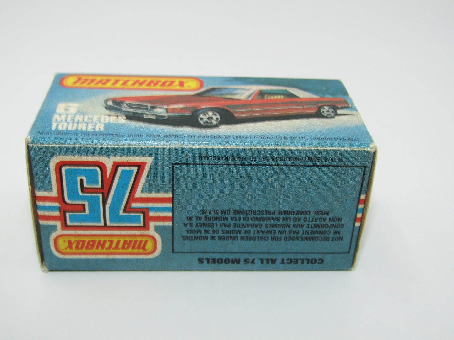 Matchbox Superfast 6B Mercedes 350SL Red Amber Windows 5 Arch Wheels