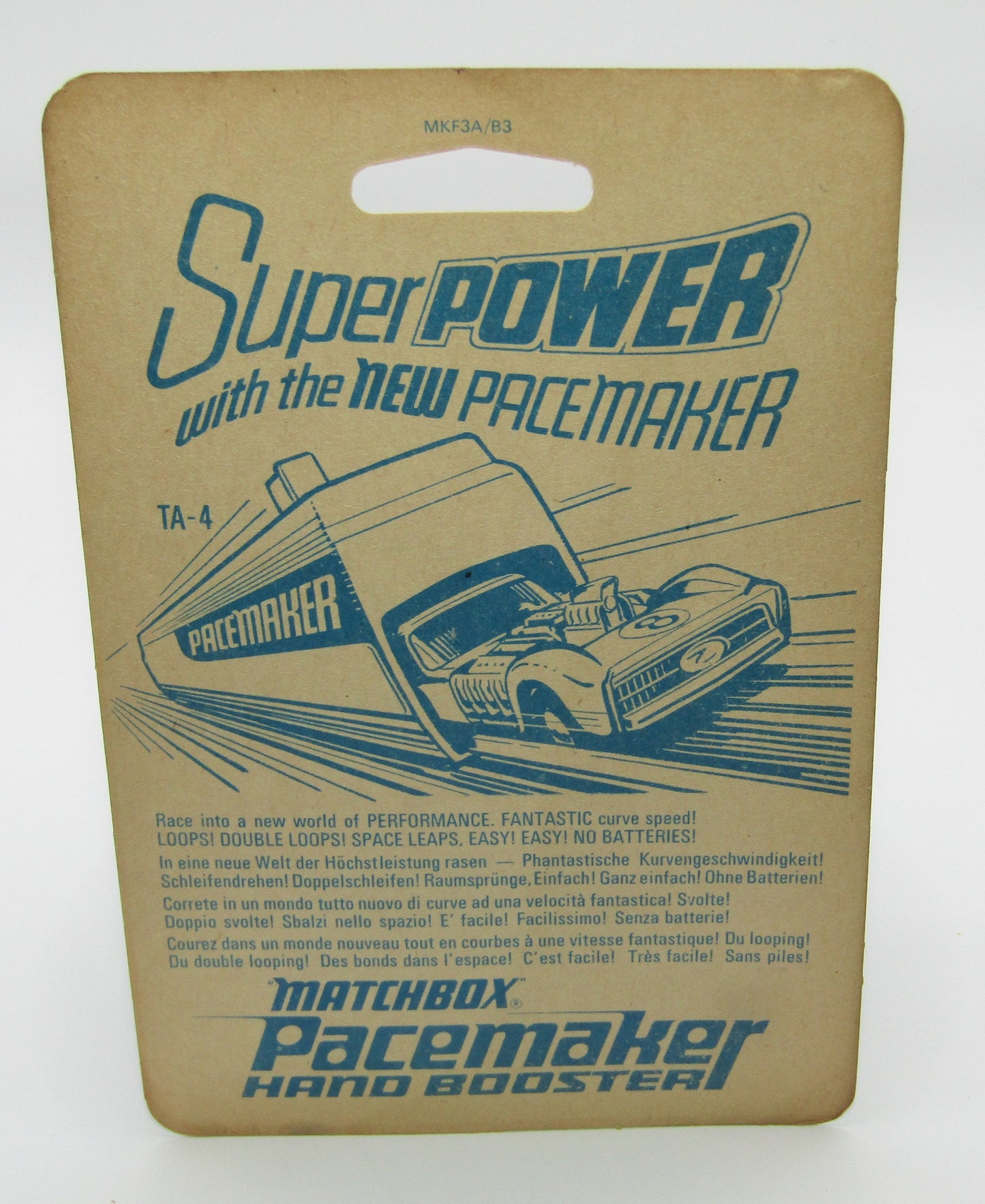 Matchbox Superfast Unused 1971 Blister Card with Alfa Carabo