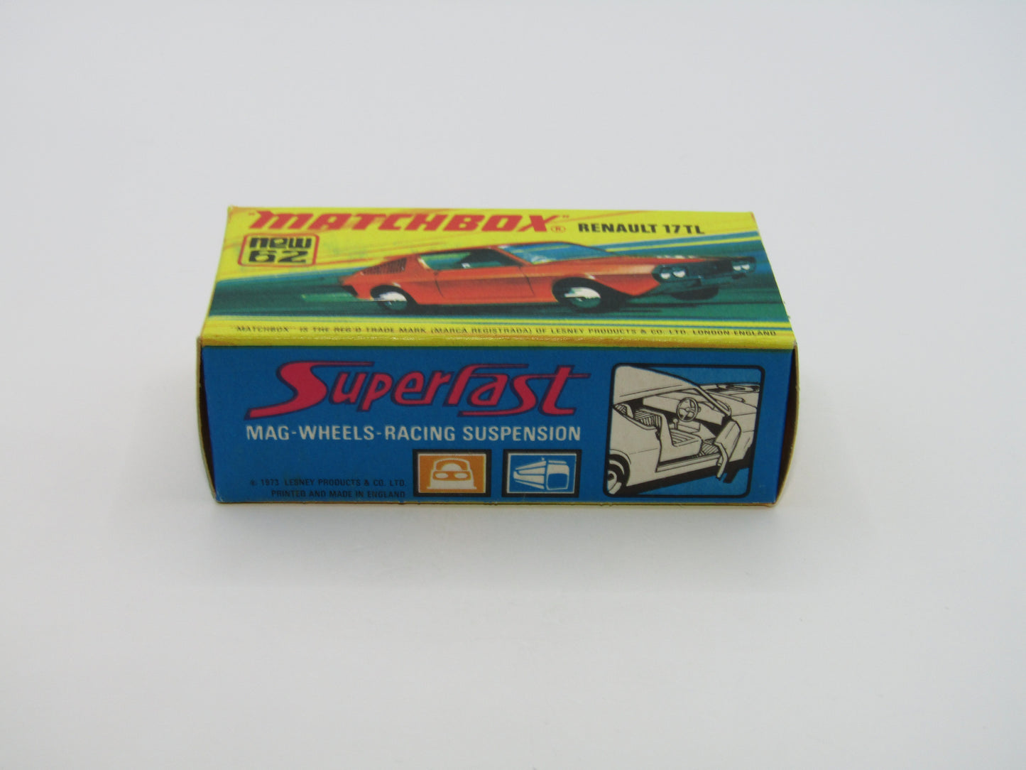 Matchbox Superfast 62C Renault 17TL BLOOD RED "9" Label