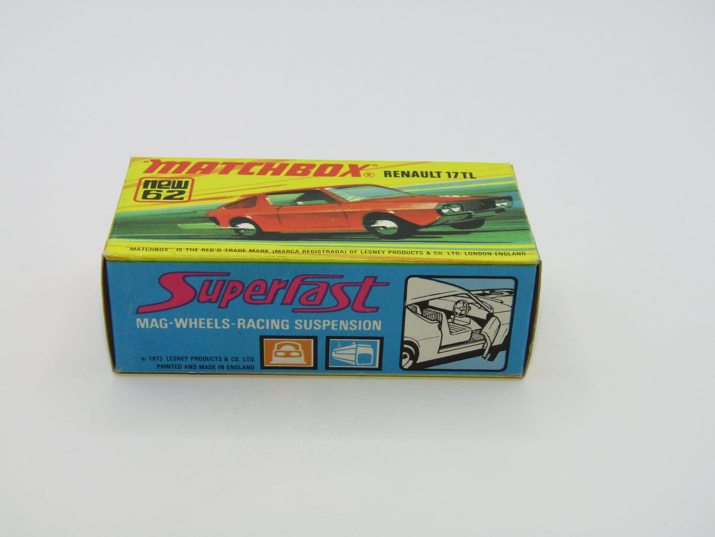 Matchbox Superfast 62C Renault 17TL Orange-Red NO LABELS
