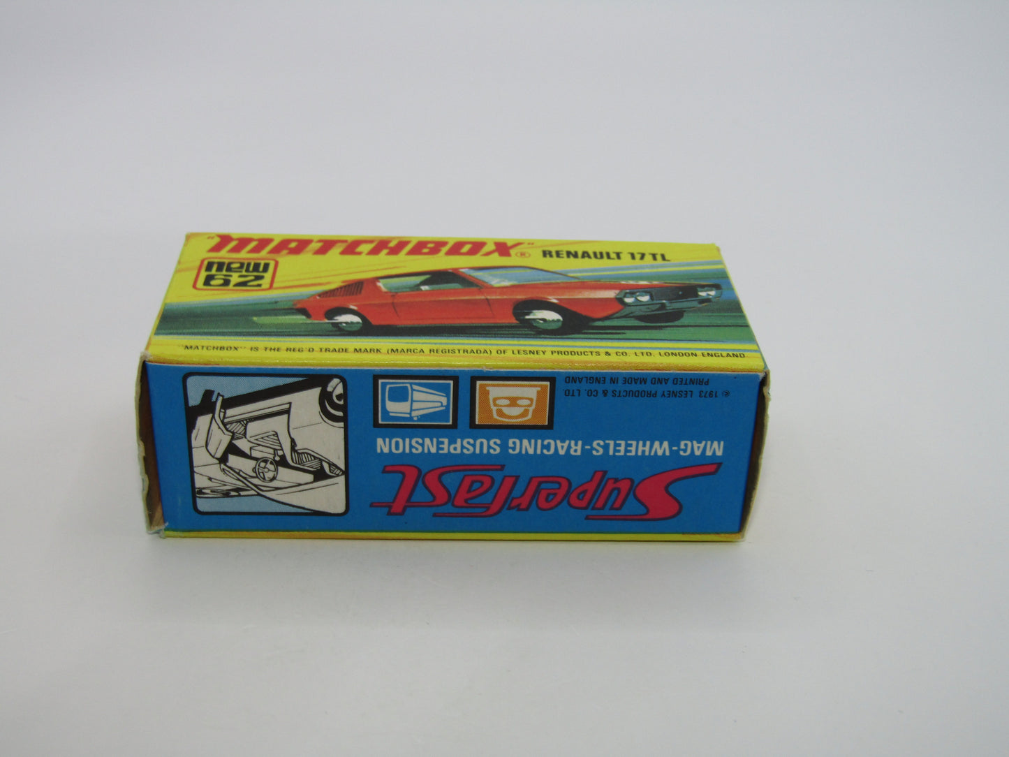 Matchbox Superfast 62C Renault 17TL Dark Orange-Red "6" Label