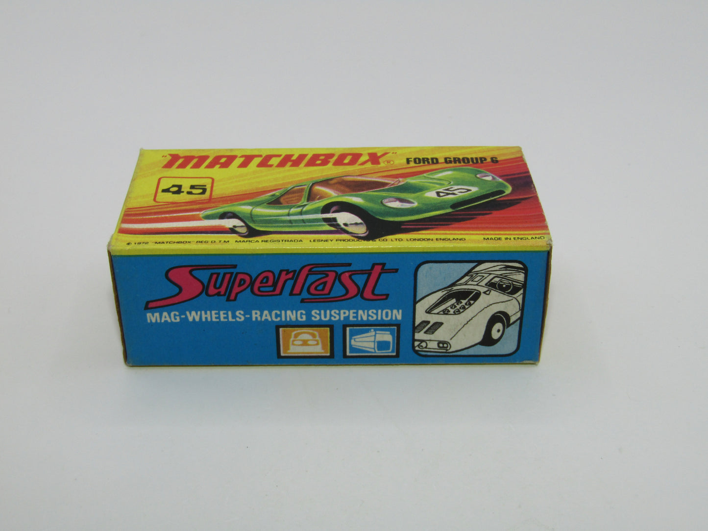 Matchbox Superfast 45A Ford Group 6 Purple SEA GREEN Base