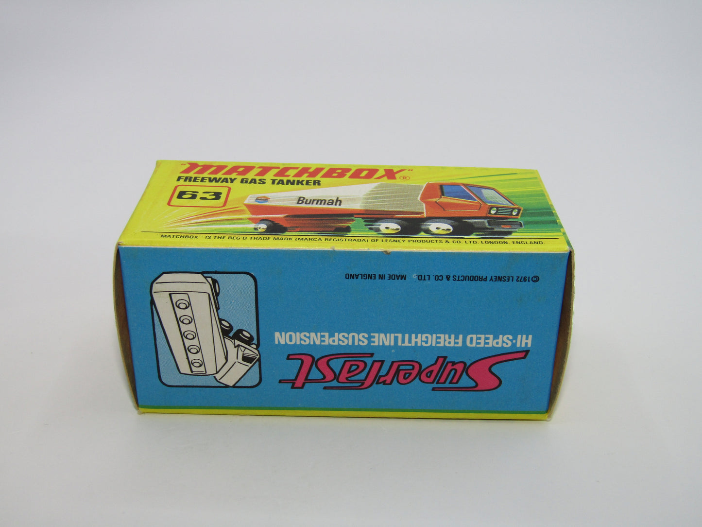 Matchbox Superfast 63B Freeway Gas Tanker Shell Purple Windows