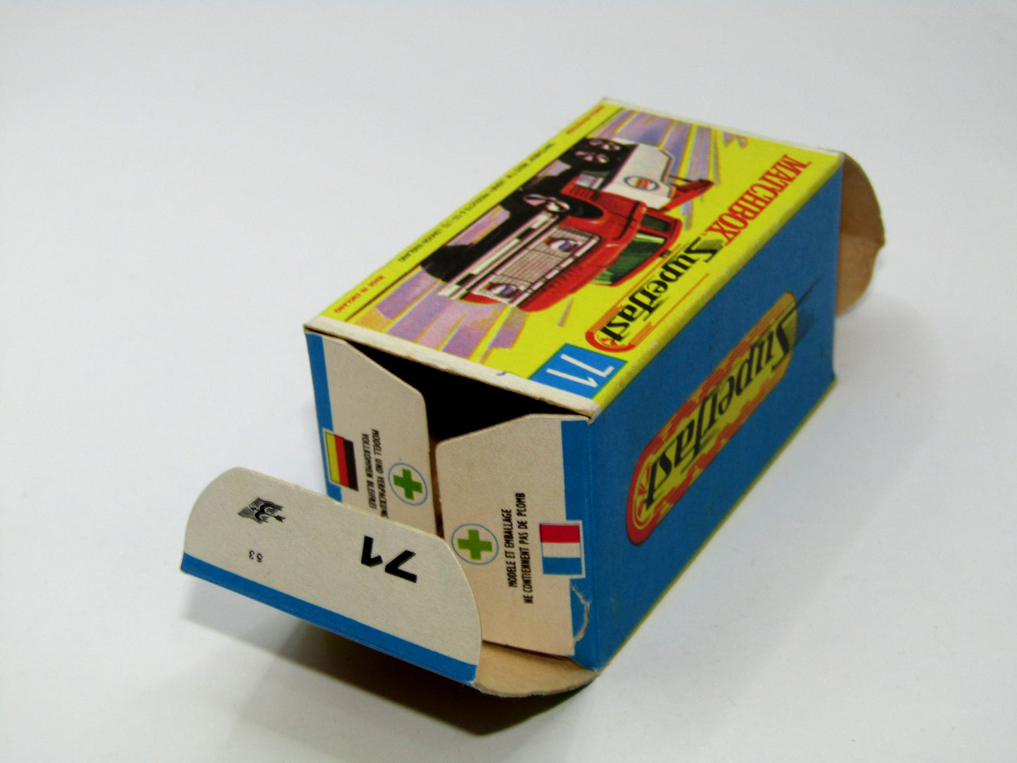 Matchbox Superfast 71a Ford Wreck Truck Rare box WITHOUT NEW