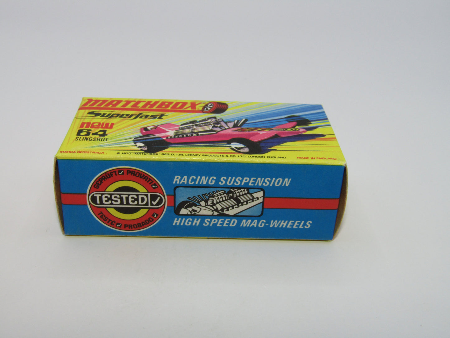 Matchbox Superfast 64B Slingshot Dragster Steel Blue UNPAINTED base