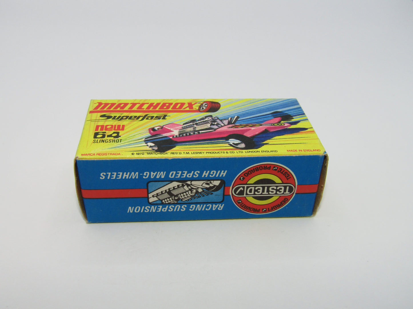 Matchbox Superfast 64B Slingshot Dragster DARK PINK Black Engine Pipes