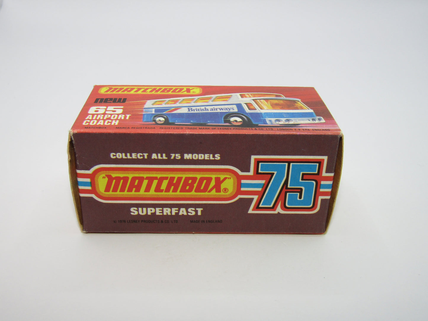 Matchbox Superfast 65B Airport Coach SOLID BLUE British to REAR