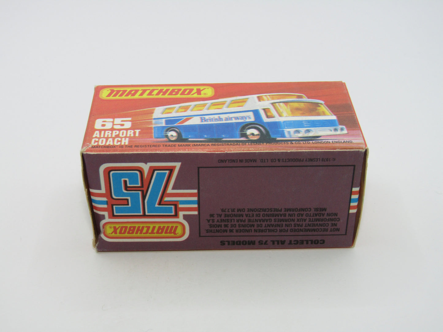 Matchbox Superfast 65B Airport Coach Lufthansa CLEAR Windows