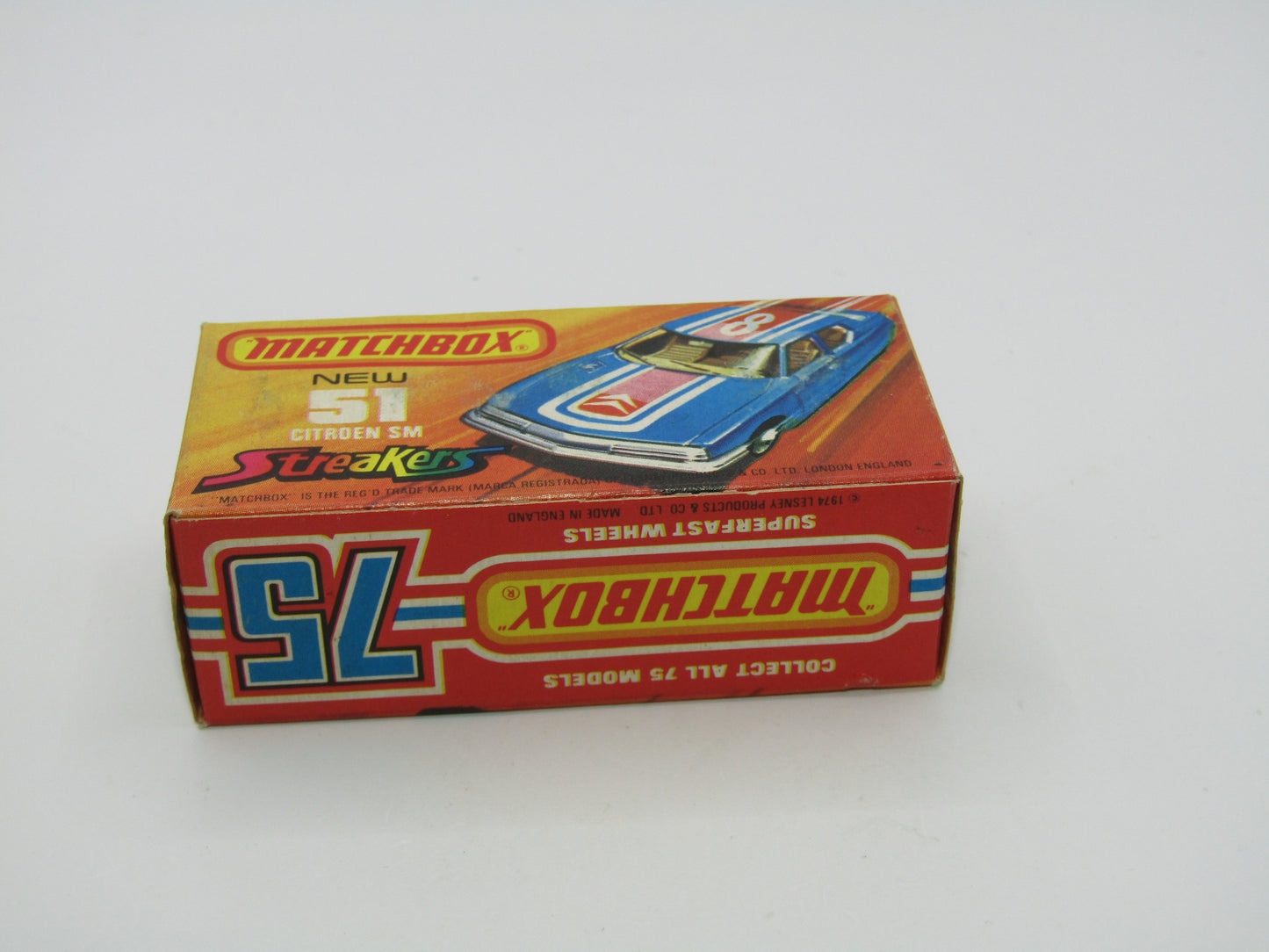 Matchbox Superfast 51B Citroen SM Streakers DOT DASH Wheels Yell Int